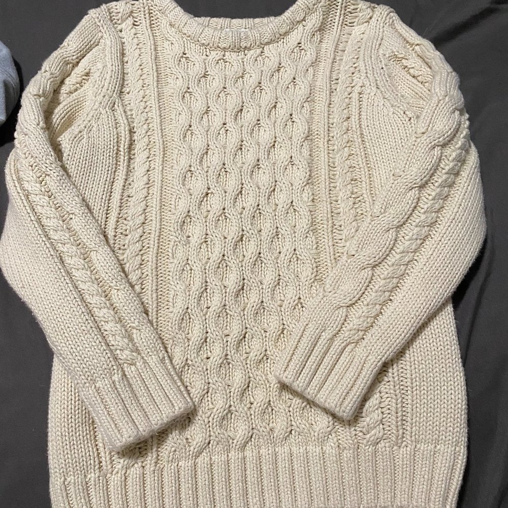 cream sweater